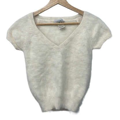 Celine Short Sleeve Sweater S Ivory