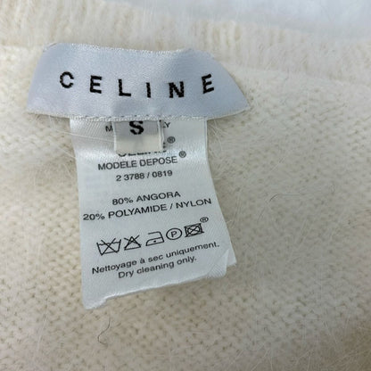 Celine Short Sleeve Sweater S Ivory — view 3