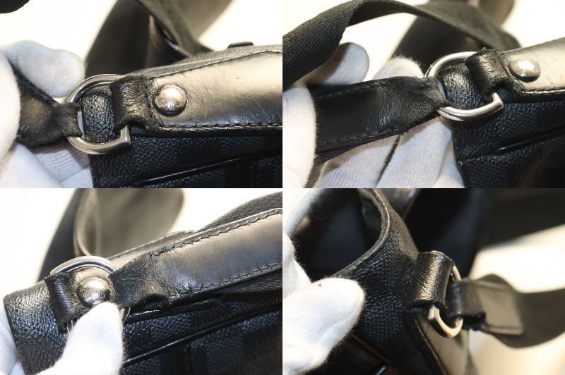 Louis Vuitton Damier Graphite Daniel Leather Shoulder — view 9