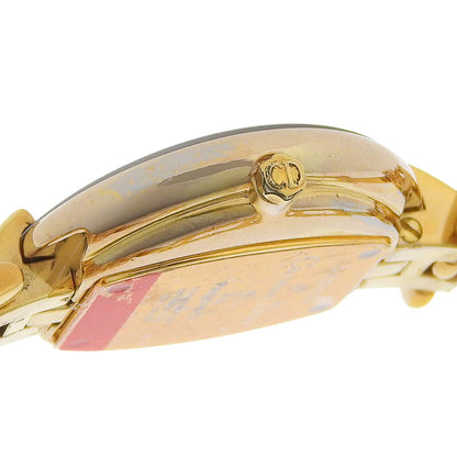 Dior Dio Bakira Gold Plated Kuo Analog Display Black Dial Watch — view 8