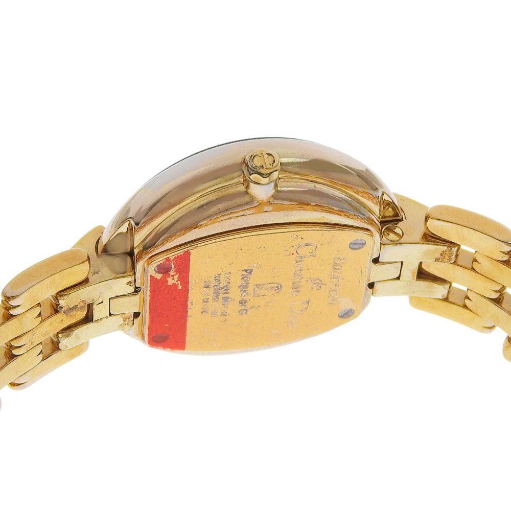 Dior Dio Bakira Gold Plated Kuo Analog Display Black Dial Watch — view 6