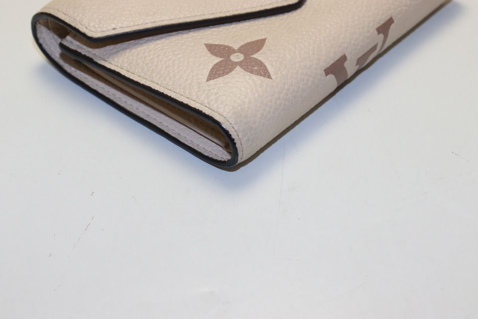 Louis Vuitton Monogram Empreinte Portefeuille Victorine Bicolor Leather Trifold — view 5