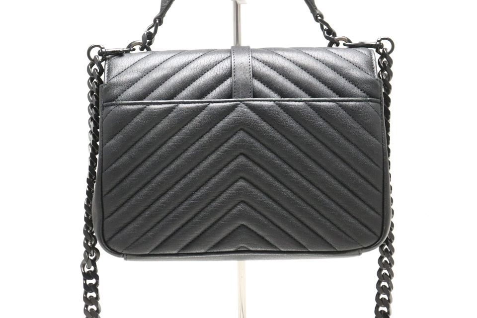 Saint Laurent Stitch Carre Leather 2-Way Chain Shoulder — view 2