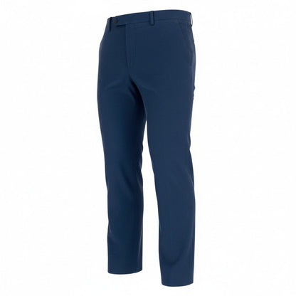Hermes Trousers Chino Pants Pleated 42 Navy Cotton