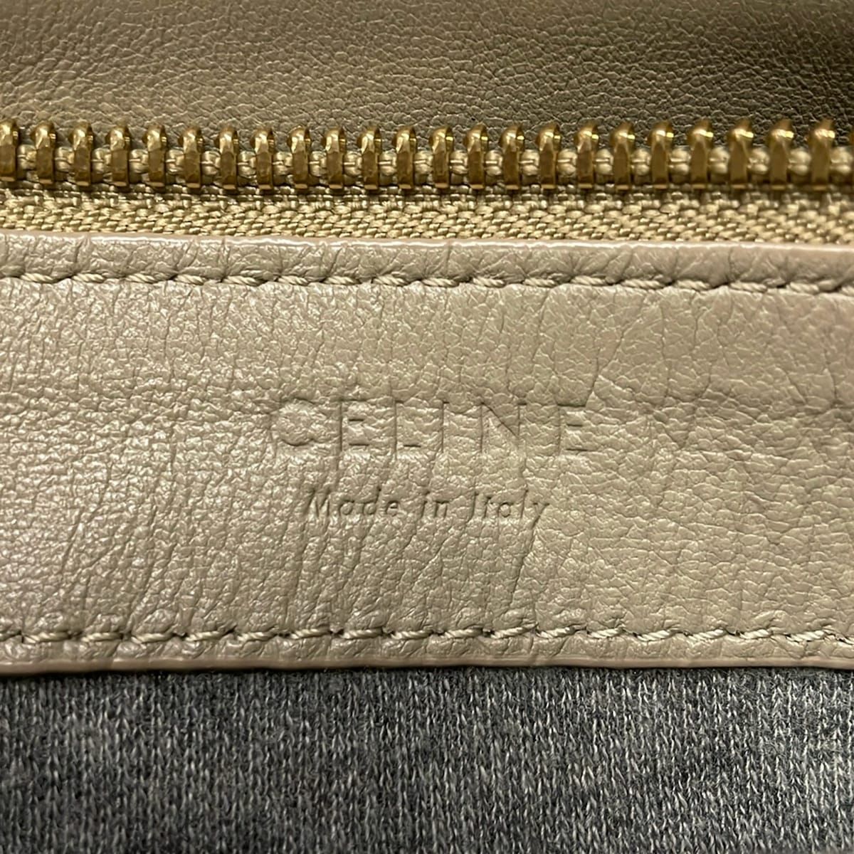 Celine Shoulder Bag Trio Large Beige Leather — view 8