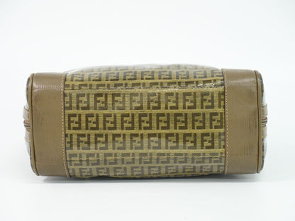 Fendi Zucchino Mini Boston Bag Brown — view 3