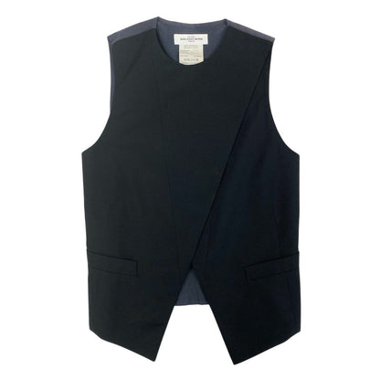 Balenciaga Transformed Gilet Vest Sleeveless Top 36 Black Wool