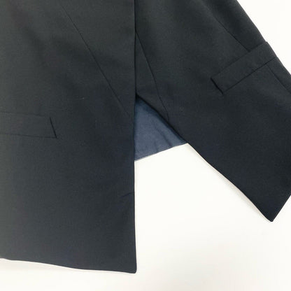 Balenciaga Transformed Gilet Vest Sleeveless Top 36 Black Wool — view 4