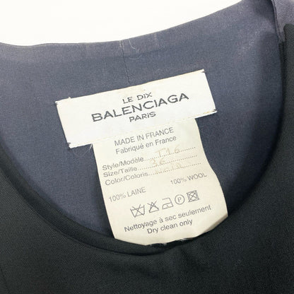 Balenciaga Transformed Gilet Vest Sleeveless Top 36 Black Wool — view 8