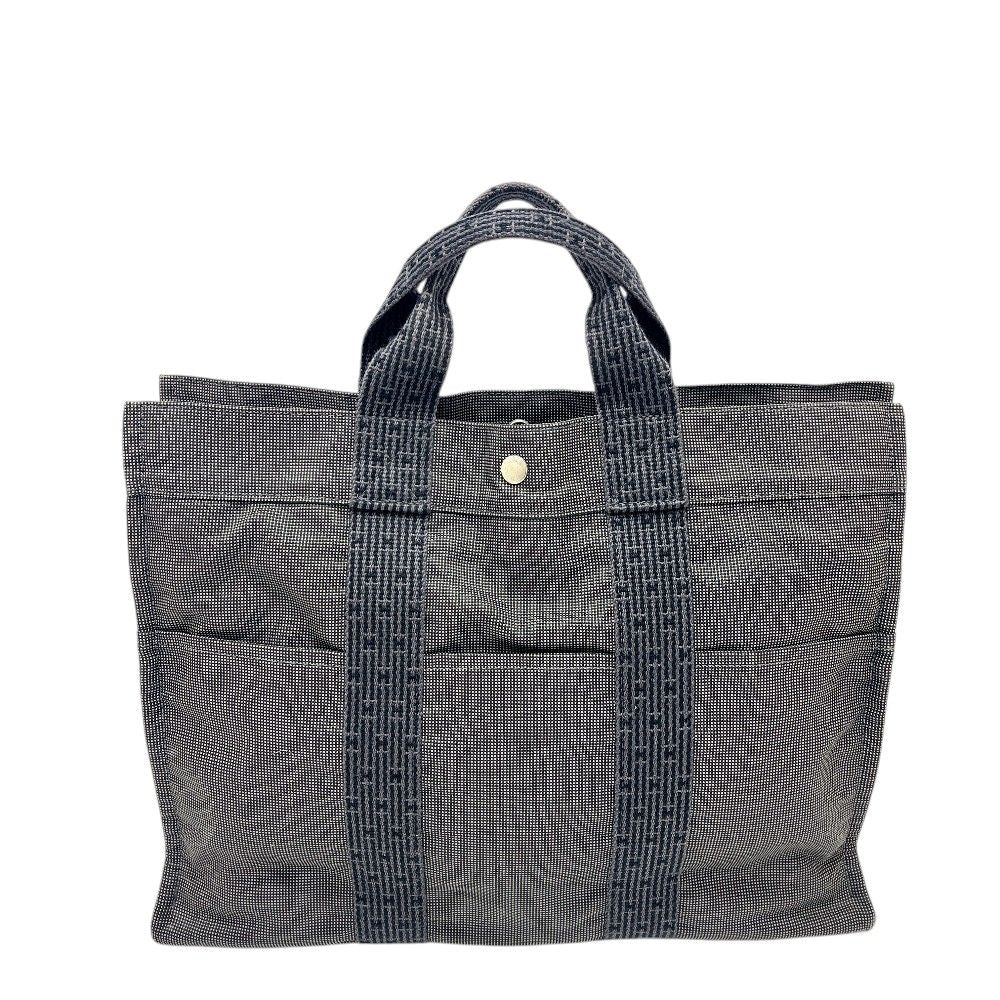 Hermes Handbag Her Line Canvas Gray