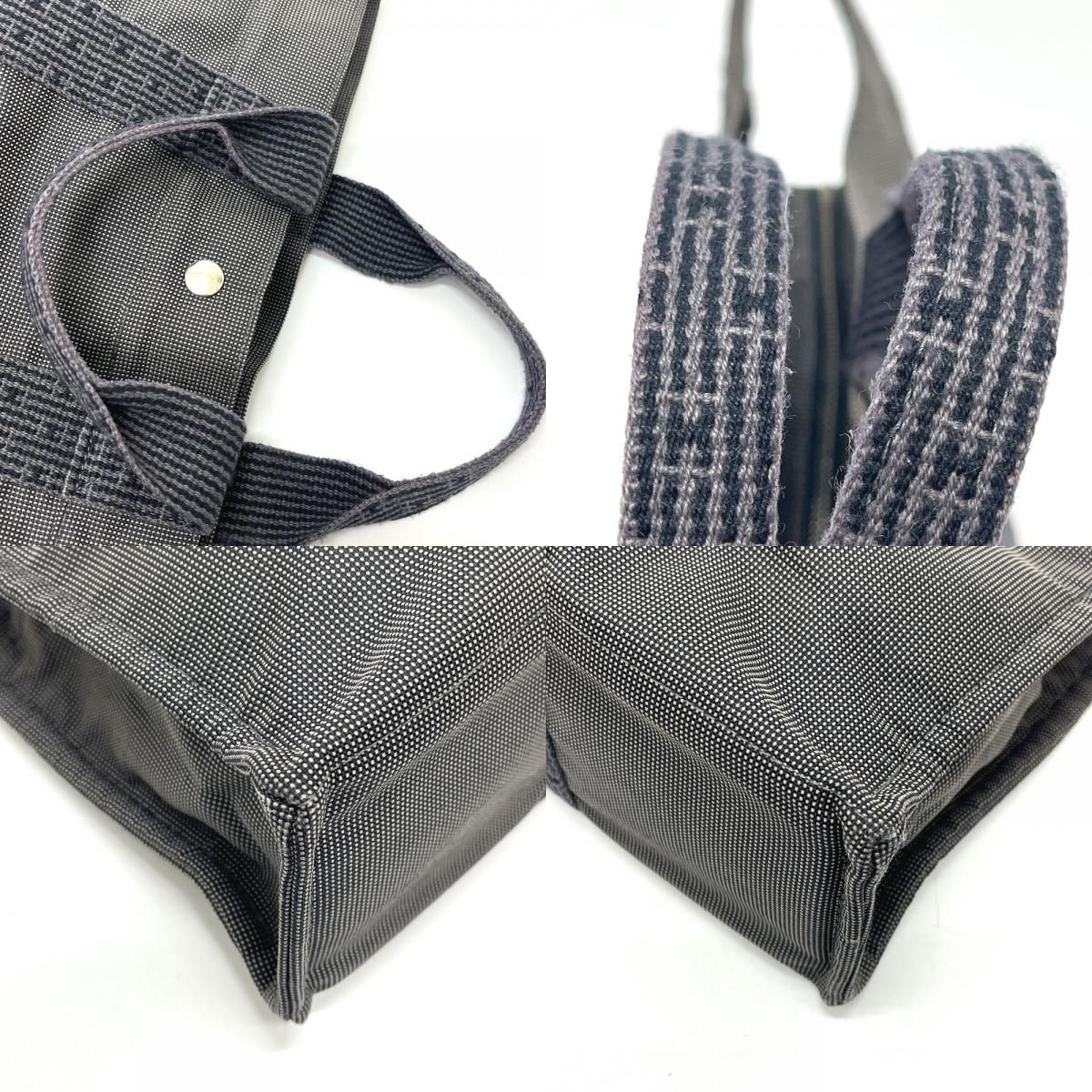 Hermes Handbag Her Line Canvas Gray — view 7