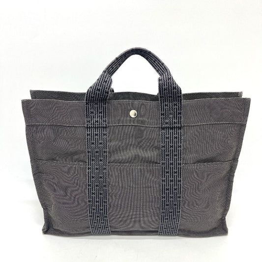 Hermes Handbag Her Line Canvas Gray
