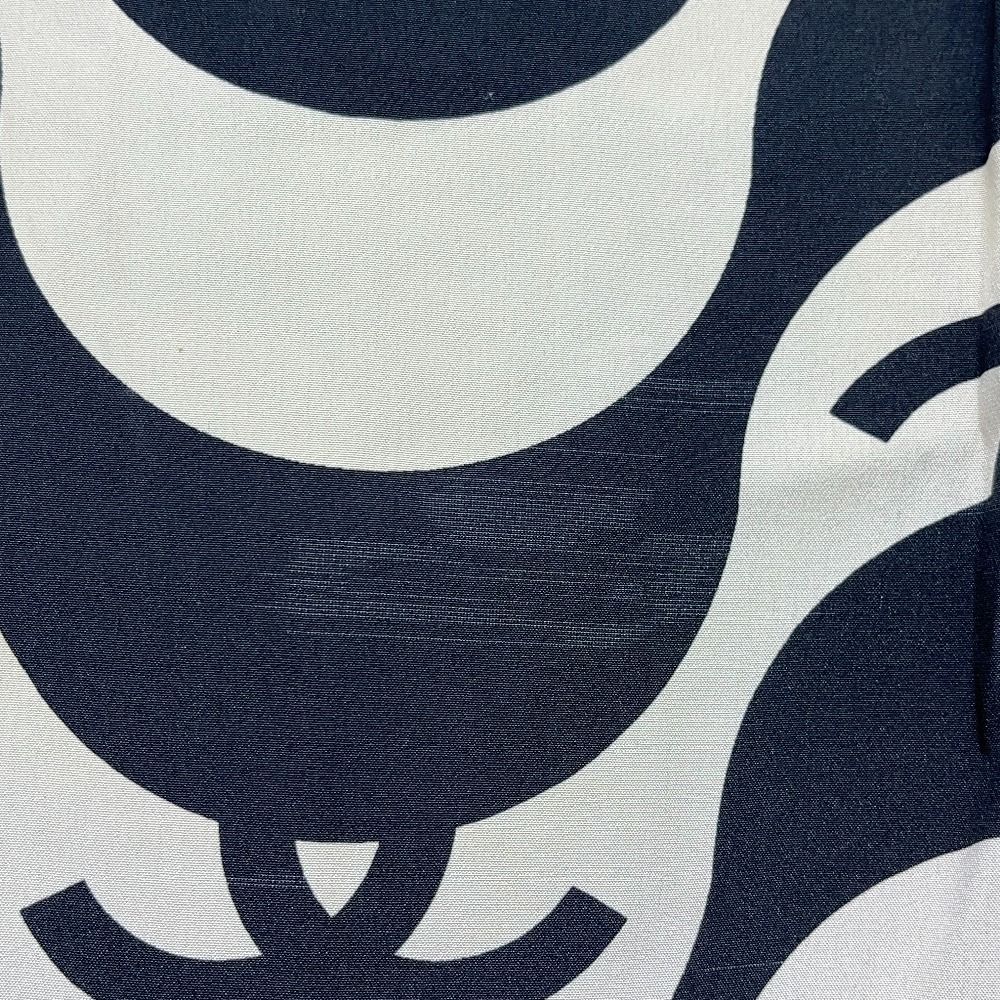 Chanel Short Sleeve T-Shirt CC Logo Wave Silk Black — view 4