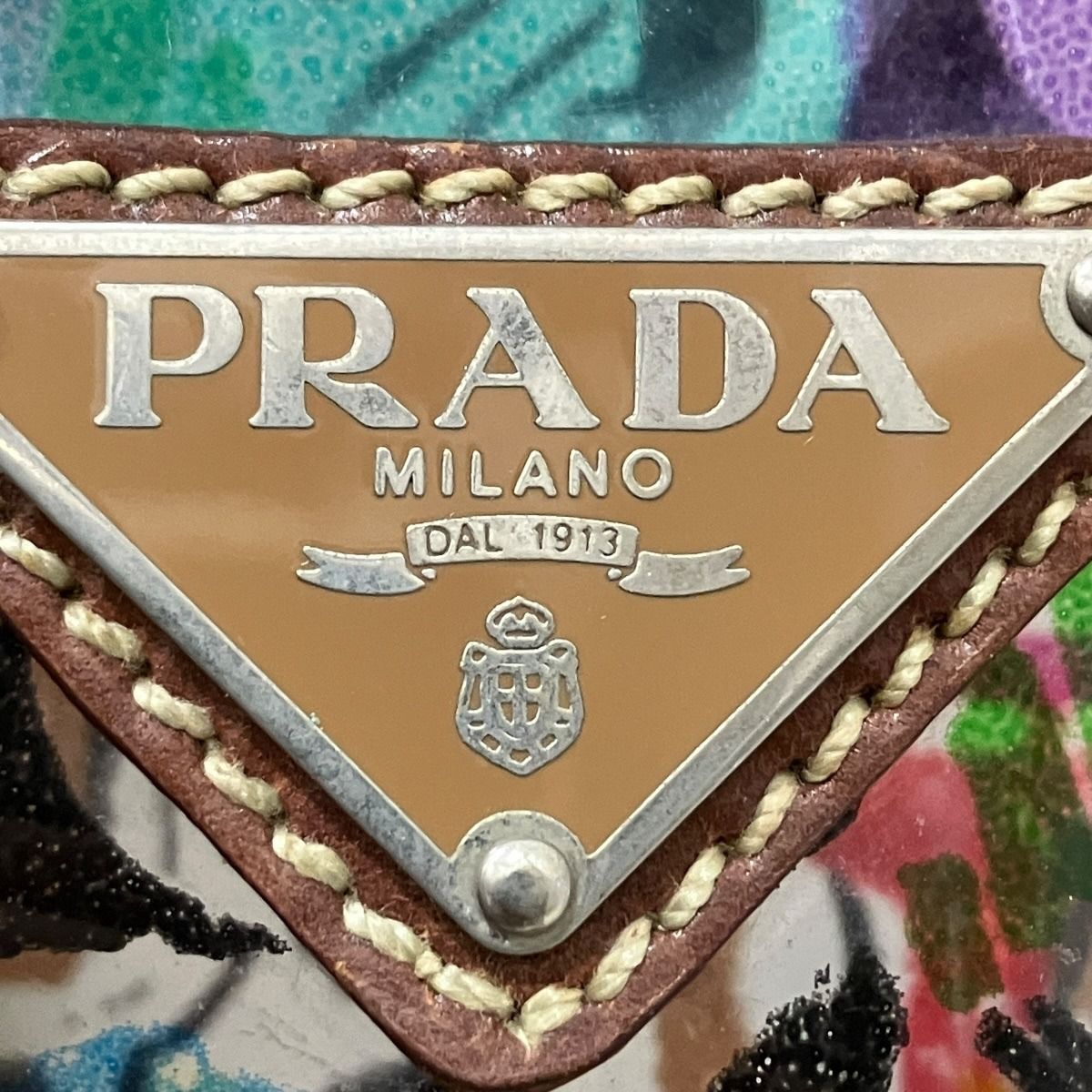 Prada Venice Print Tote Vinyl Leather — view 4