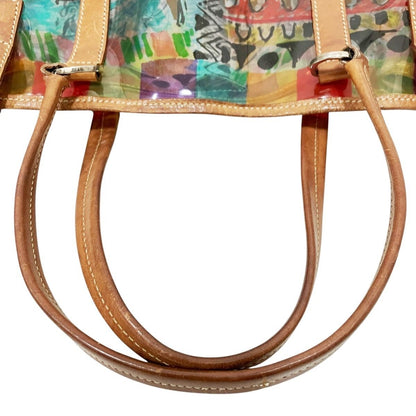 Prada Venice Print Tote Vinyl Leather — view 5