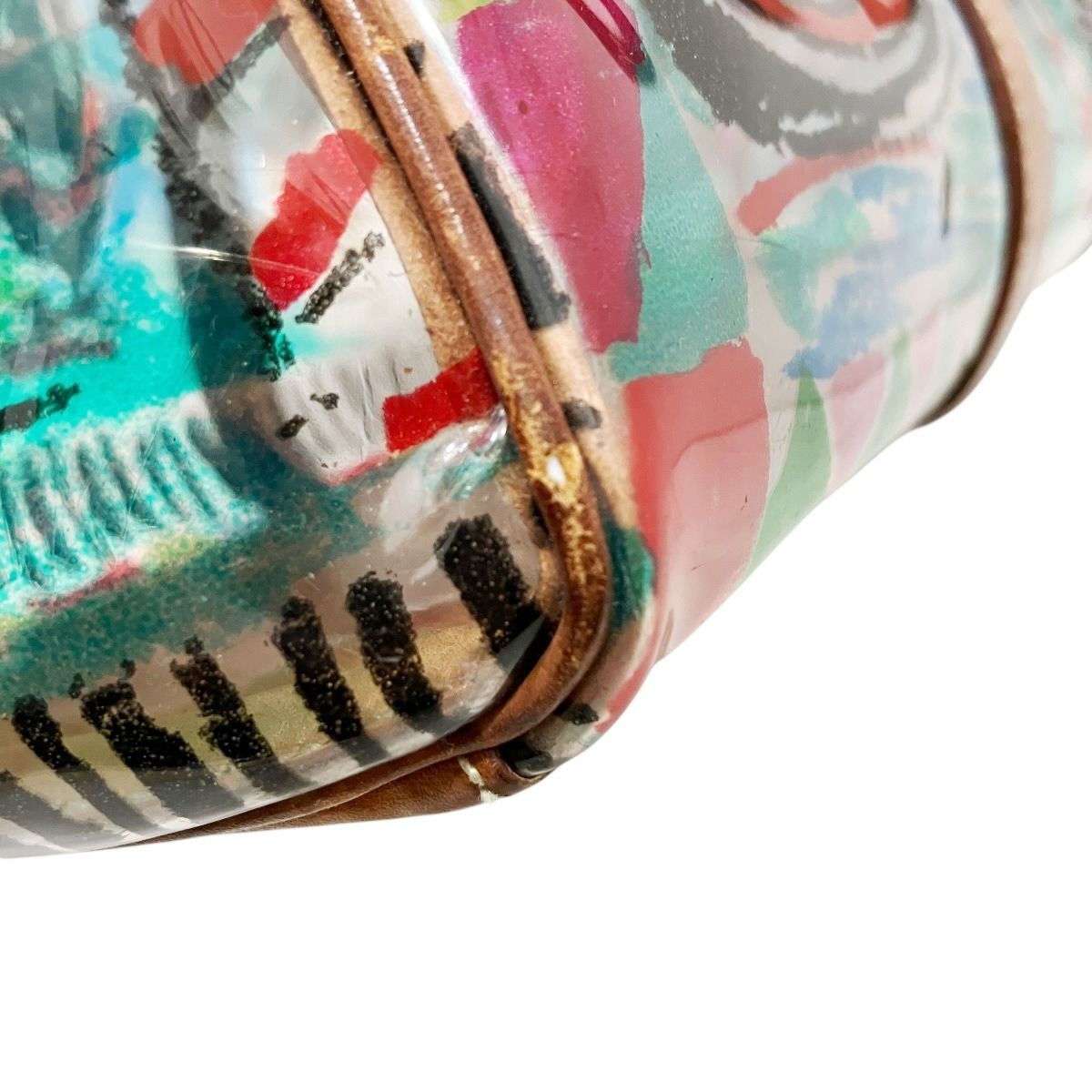 Prada Venice Print Tote Vinyl Leather — view 7