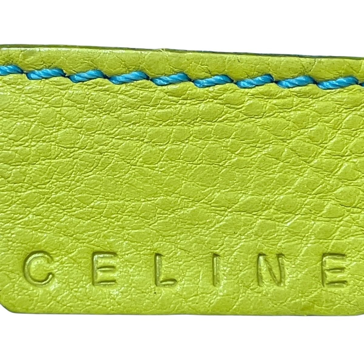 Celine Handbag Leather Yellow — view 4