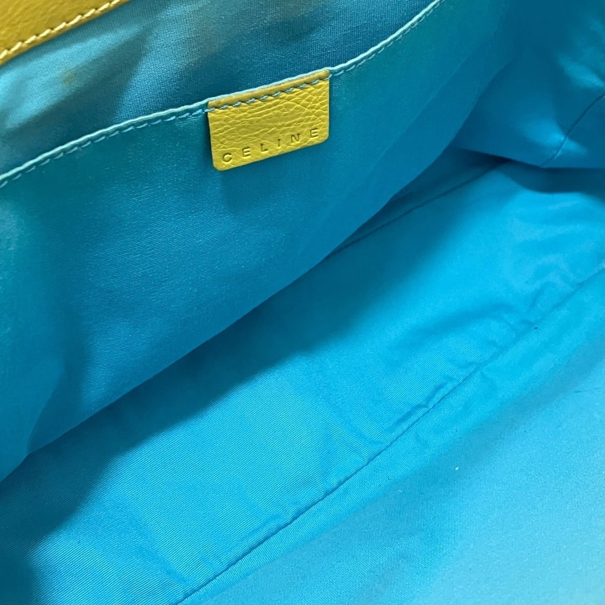 Celine Handbag Leather Yellow — view 5