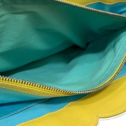 Celine Handbag Leather Yellow — view 9