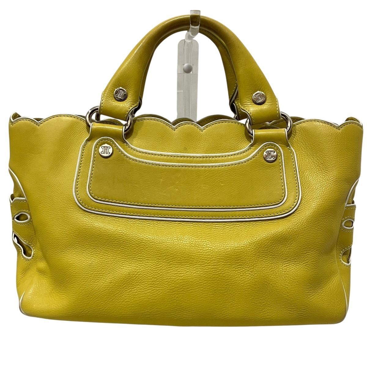 Celine Handbag Leather Yellow