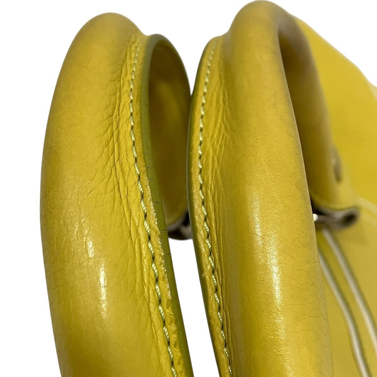Celine Handbag Leather Yellow — view 7