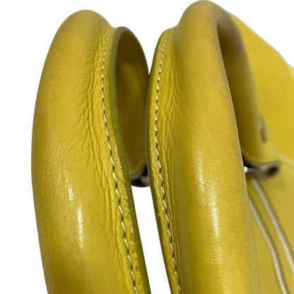 Celine Handbag Leather Yellow — view 7