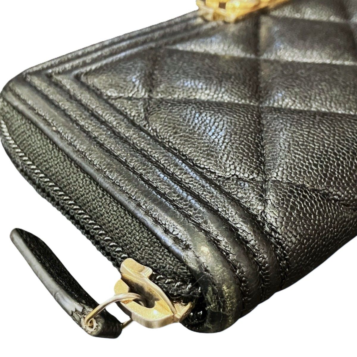 Chanel Boy Wallet Caviar Leather — view 7