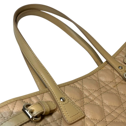 Dior Cannage Small Tote Panarea Canvas Leather — view 8