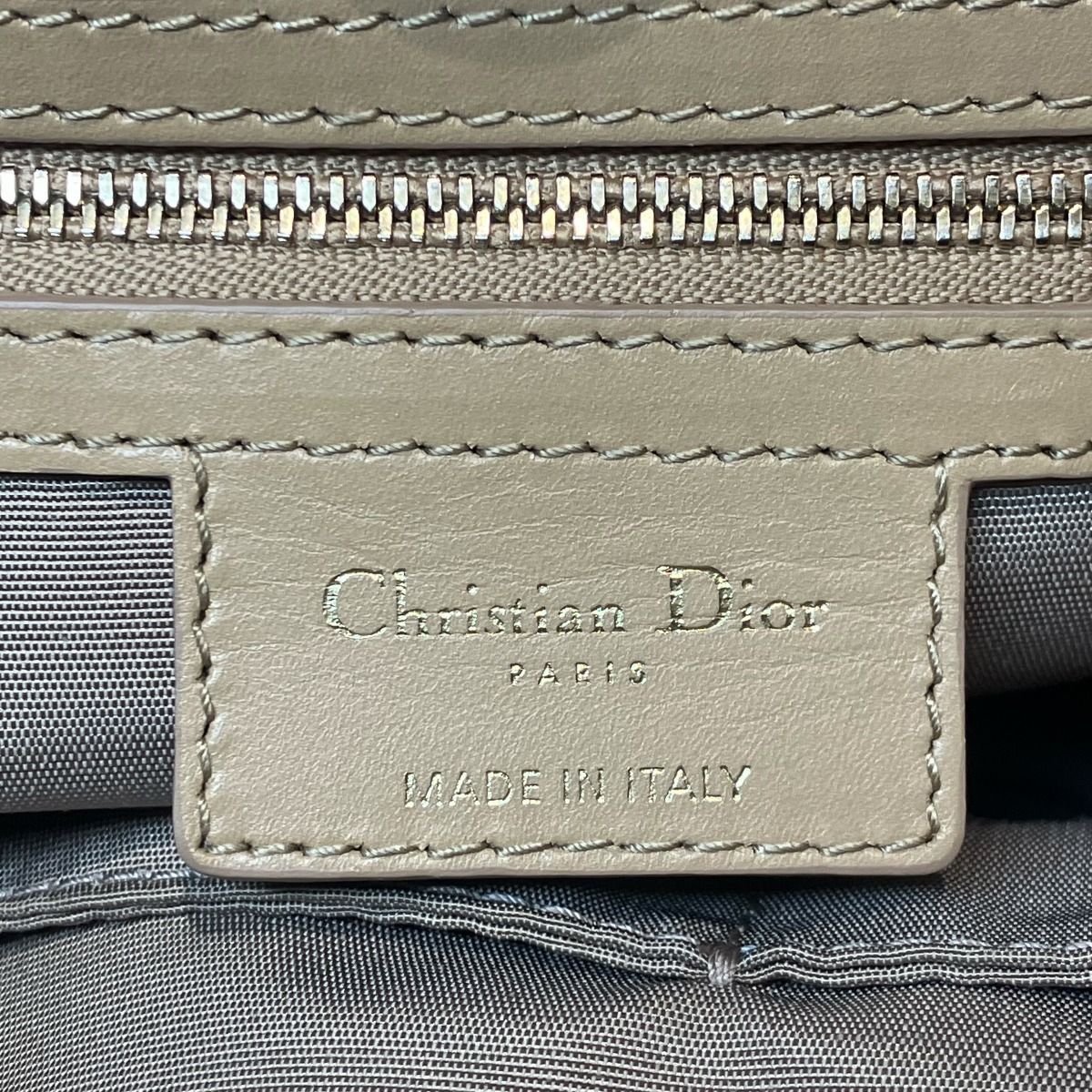 Dior Cannage Small Tote Panarea Canvas Leather — view 4