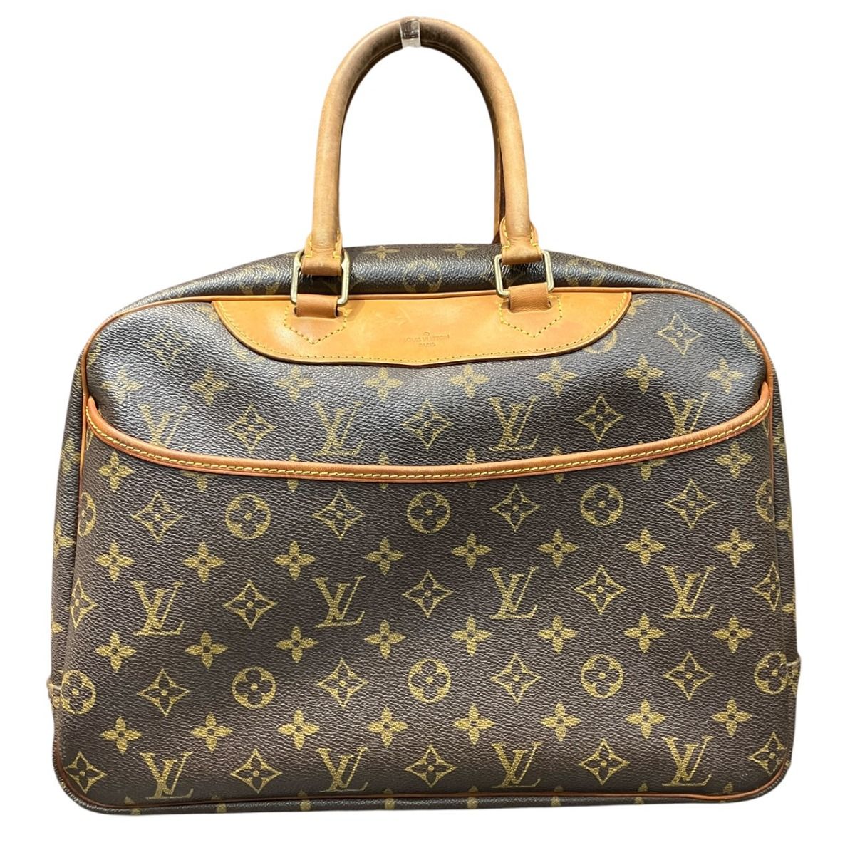Louis Vuitton Deauville Monogram Handbag Leather