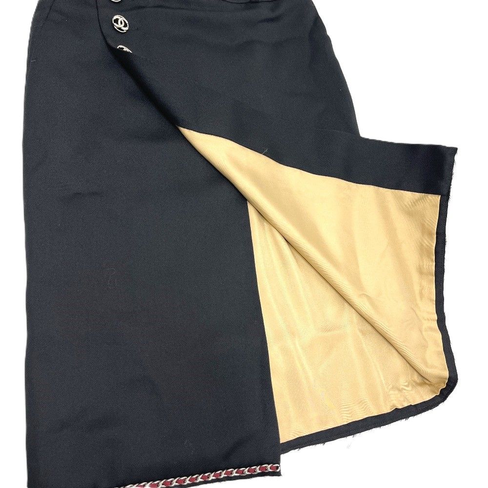 Chanel Skirt Midi Rayon Black — view 5