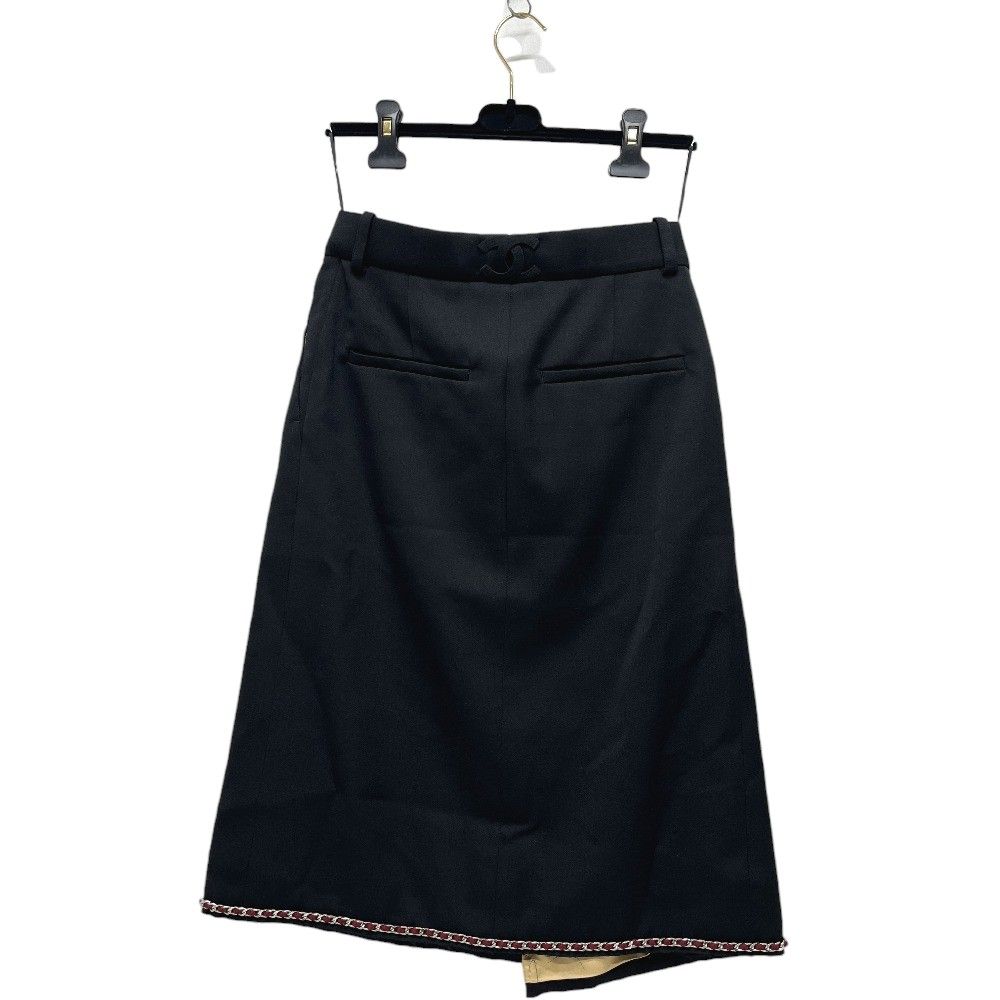 Chanel Skirt Midi Rayon Black — view 2