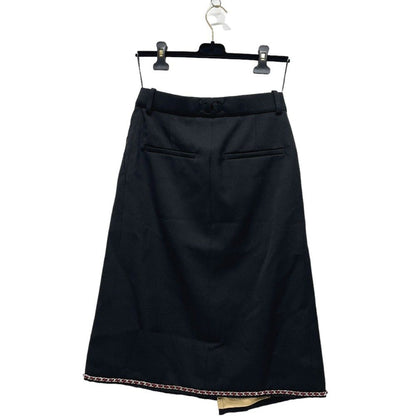 Chanel Skirt Midi Rayon Black — view 2
