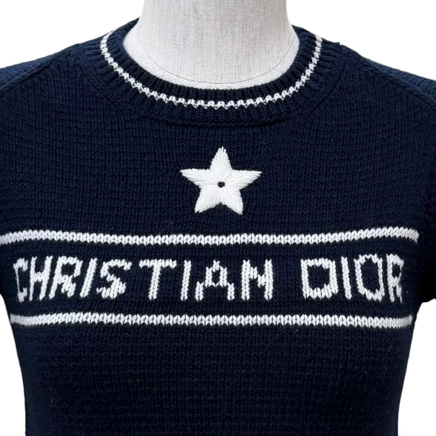 Dior Wool Cashmere Blend Logo Sweater — view 4