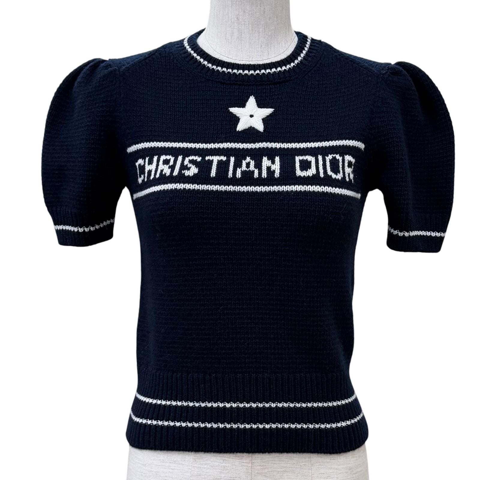 Dior Wool Cashmere Blend Logo Sweater