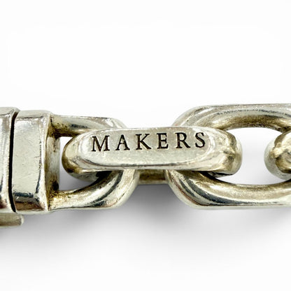 Tiffany & Co Makers Narrow Chain 925 18k Small 18 cm Bracelet Silver Gold — view 5