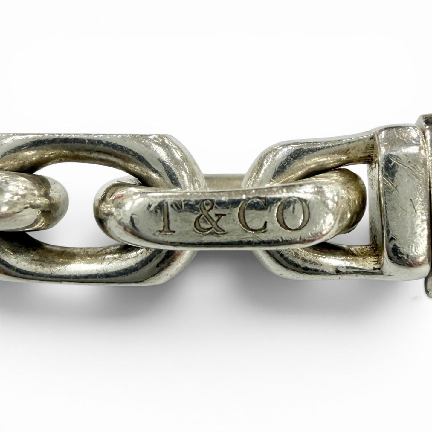 Tiffany & Co Makers Narrow Chain 925 18k Small 18 cm Bracelet Silver Gold — view 6