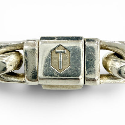 Tiffany & Co Makers Narrow Chain 925 18k Small 18 cm Bracelet Silver Gold — view 7