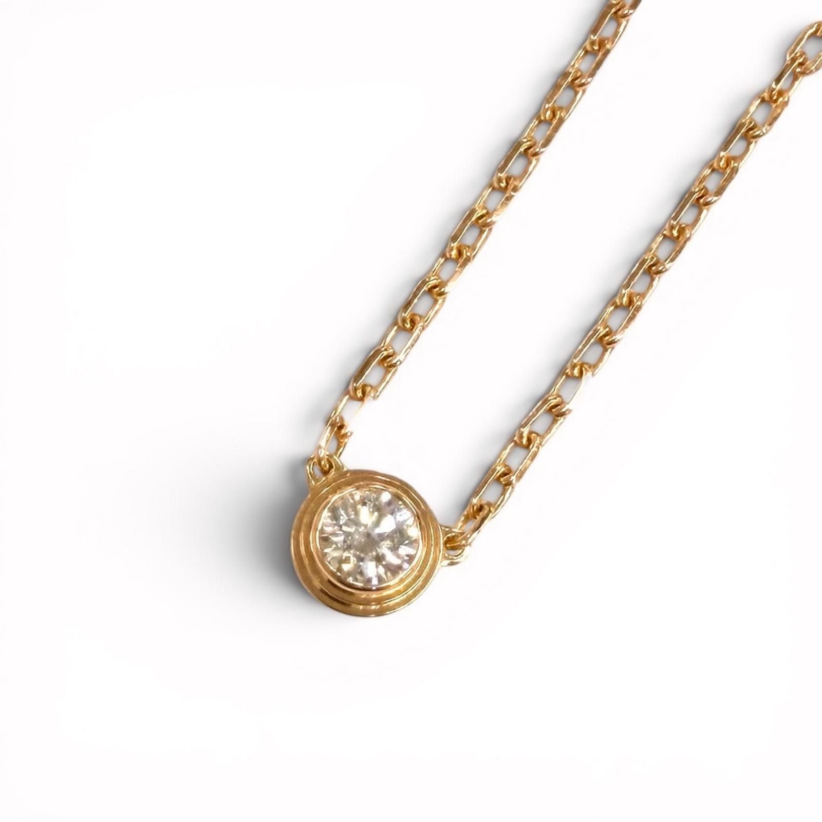 Cartier d'Amour SM Diamond 41.3 cm Necklace Pink Gold
