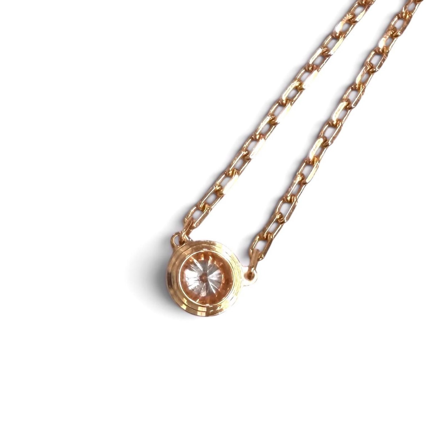Cartier d'Amour SM Diamond 41.3 cm Necklace Pink Gold — view 3