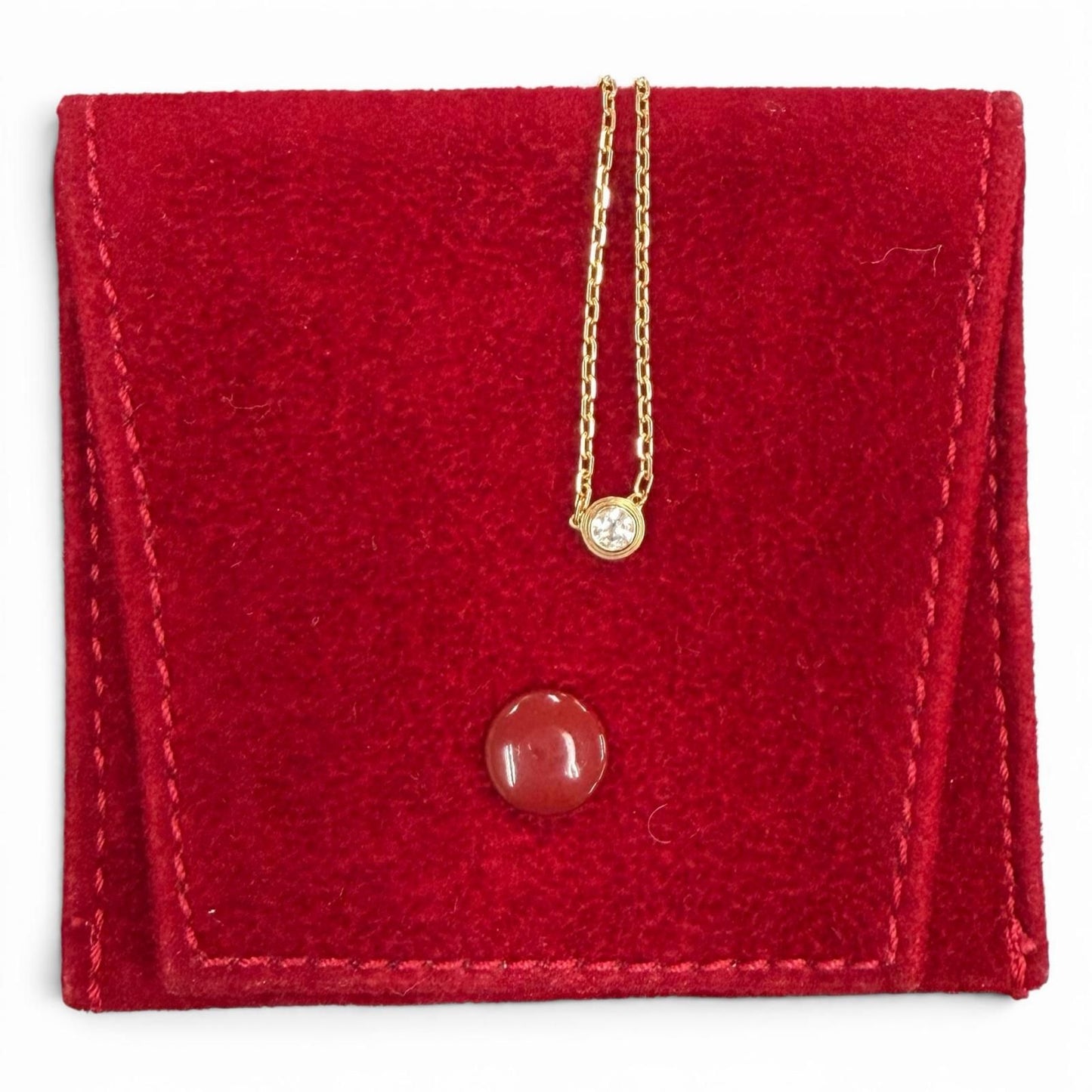 Cartier d'Amour SM Diamond 41.3 cm Necklace Pink Gold — view 2