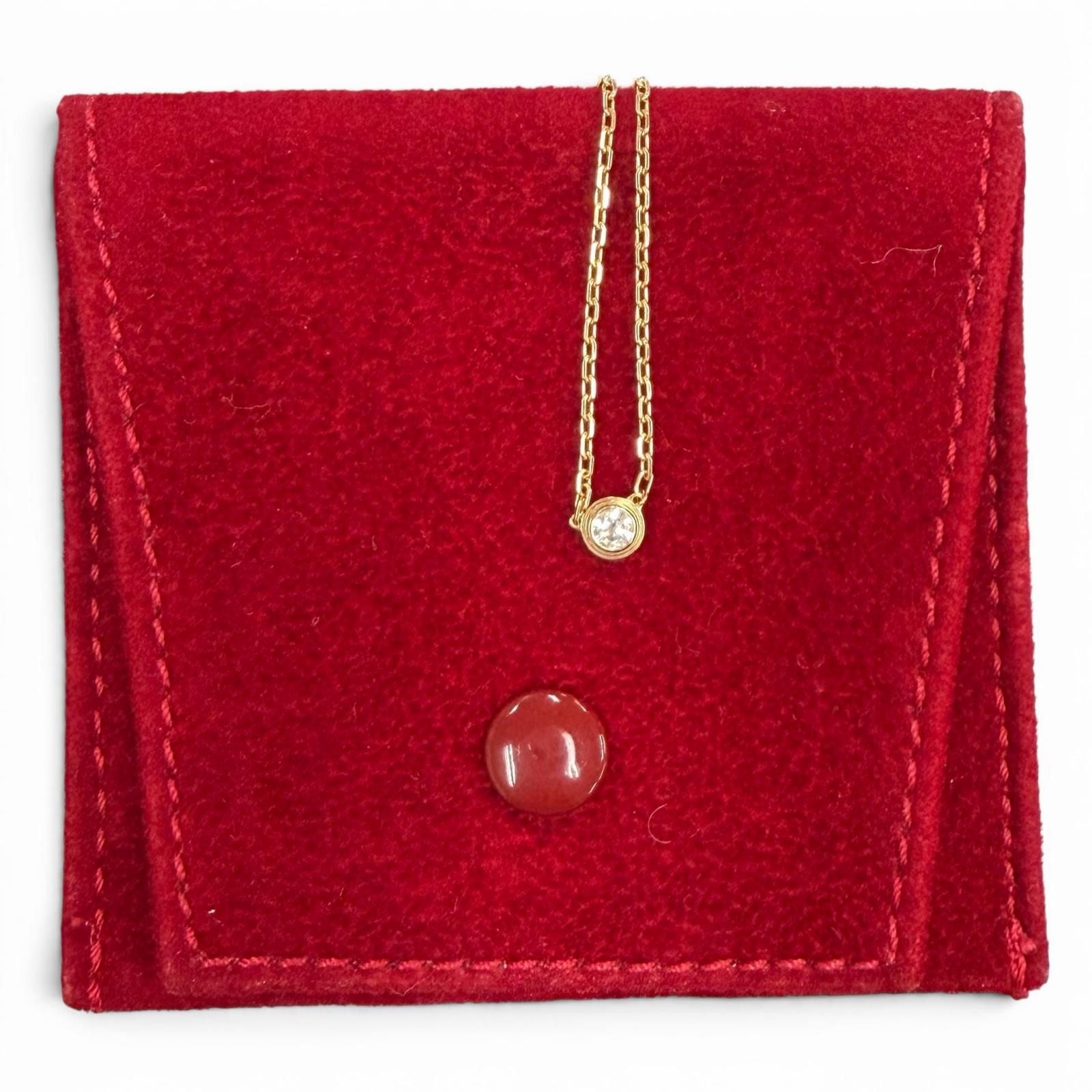 Cartier d'Amour SM Diamond 41.3 cm Necklace Pink Gold — view 2