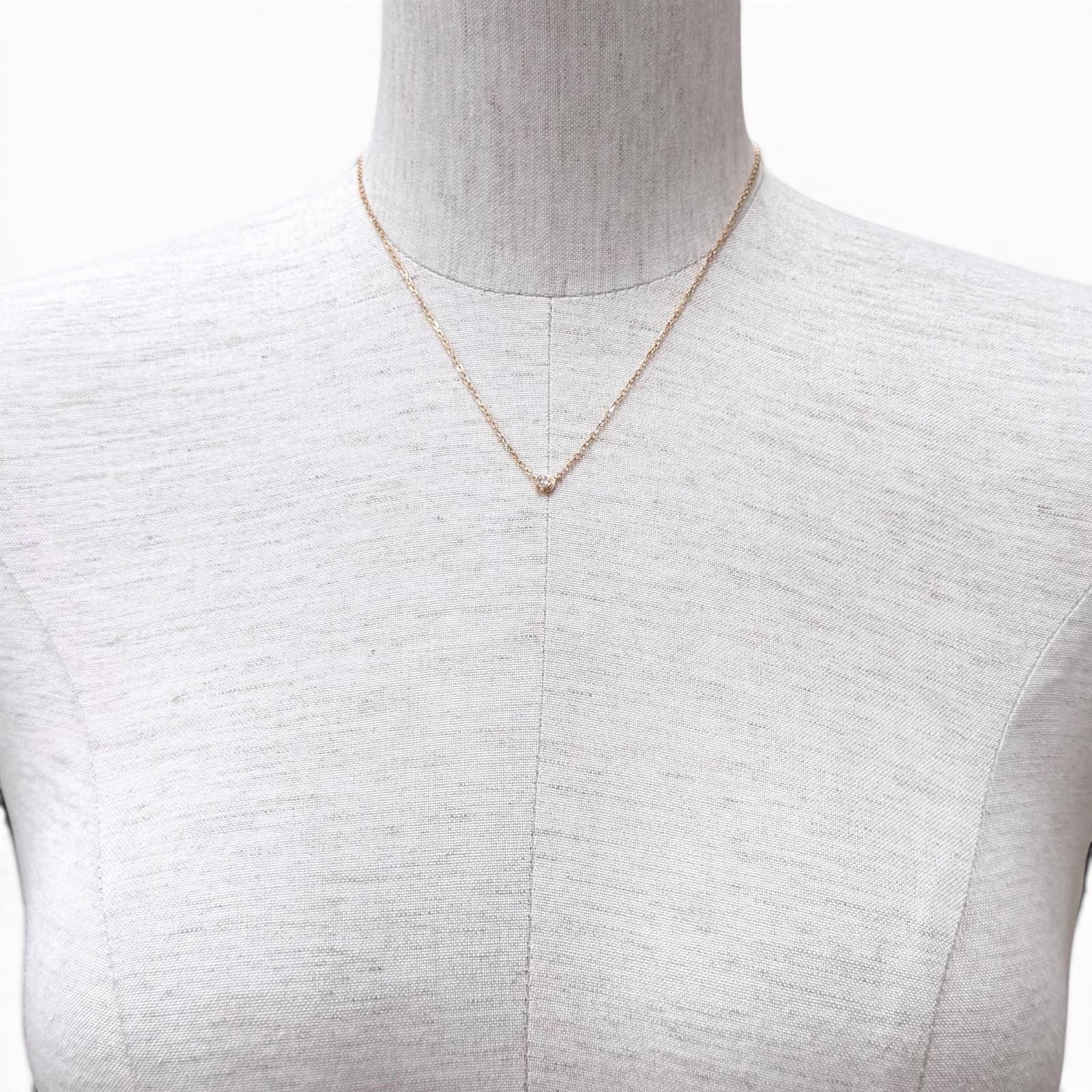 Cartier d'Amour SM Diamond 41.3 cm Necklace Pink Gold — view 4