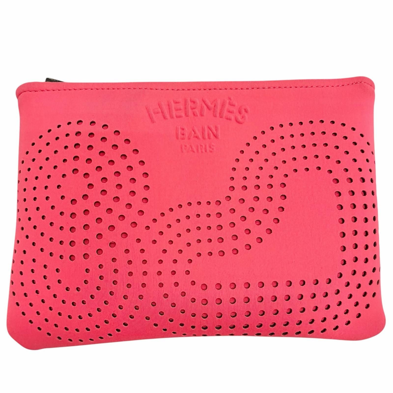 Hermes Neobain Zeno Soleil Pouch Makeup Pink Black