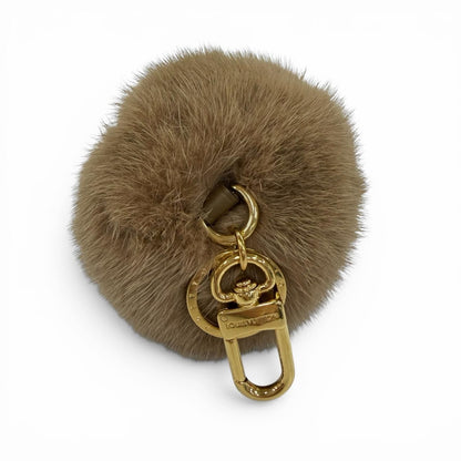 Louis Vuitton Porte Cles Brea Vison Mink Key Holder Bag Charm Brown Gold — view 3