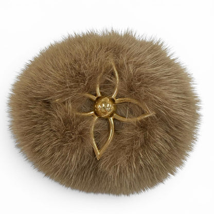 Louis Vuitton Porte Cles Brea Vison Mink Key Holder Bag Charm Brown Gold