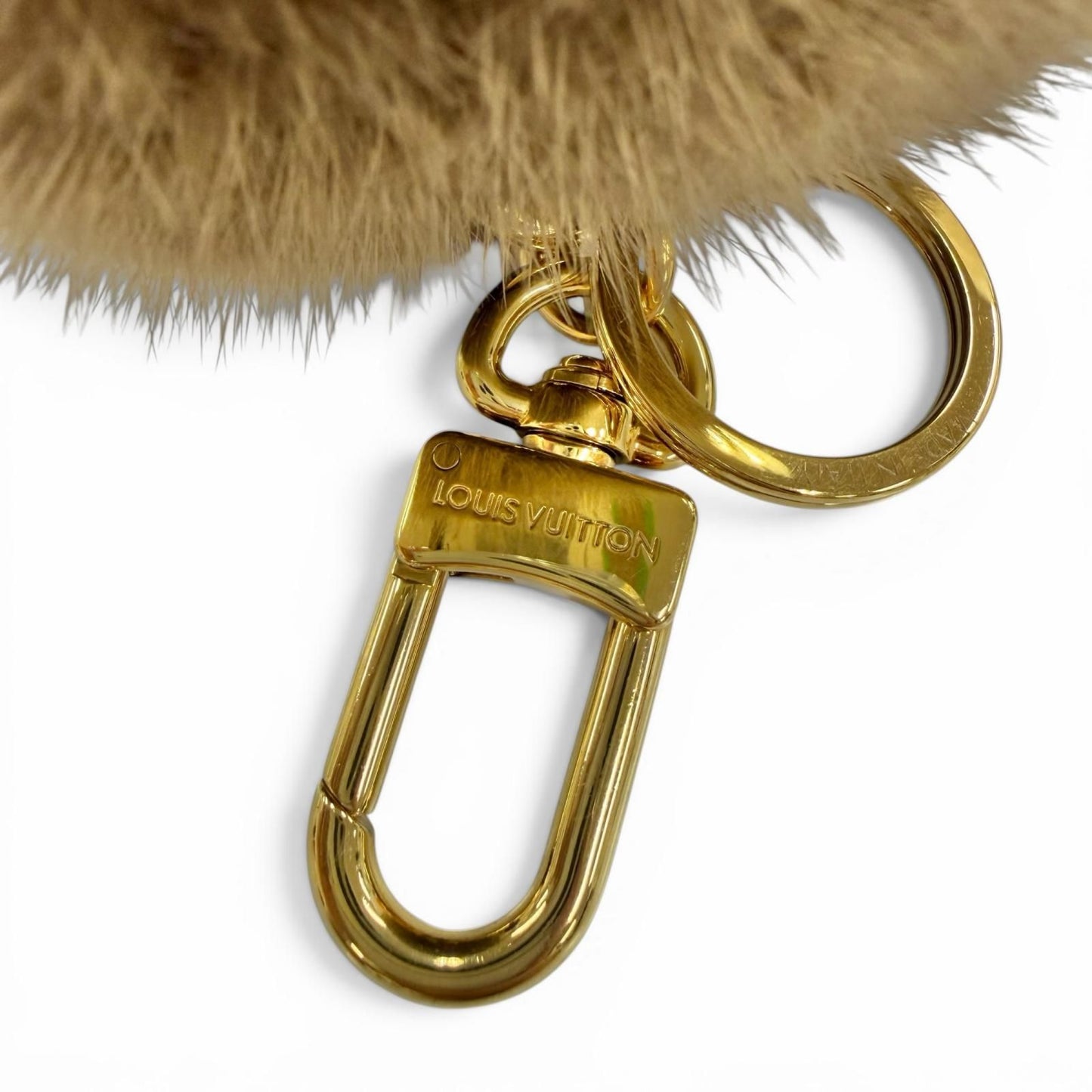 Louis Vuitton Porte Cles Brea Vison Mink Key Holder Bag Charm Brown Gold — view 5