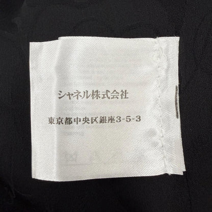 Chanel Lining Silk 100% CC Logo Gripoix Button Jacket Black 38 — view 9
