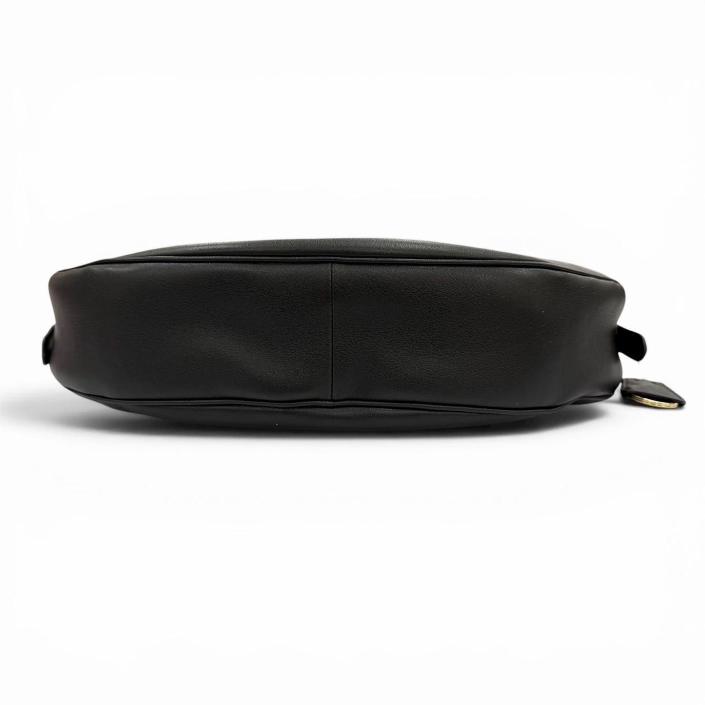 Prada Dumilune Triangle Logo Leather Shoulder Bag Black — view 5