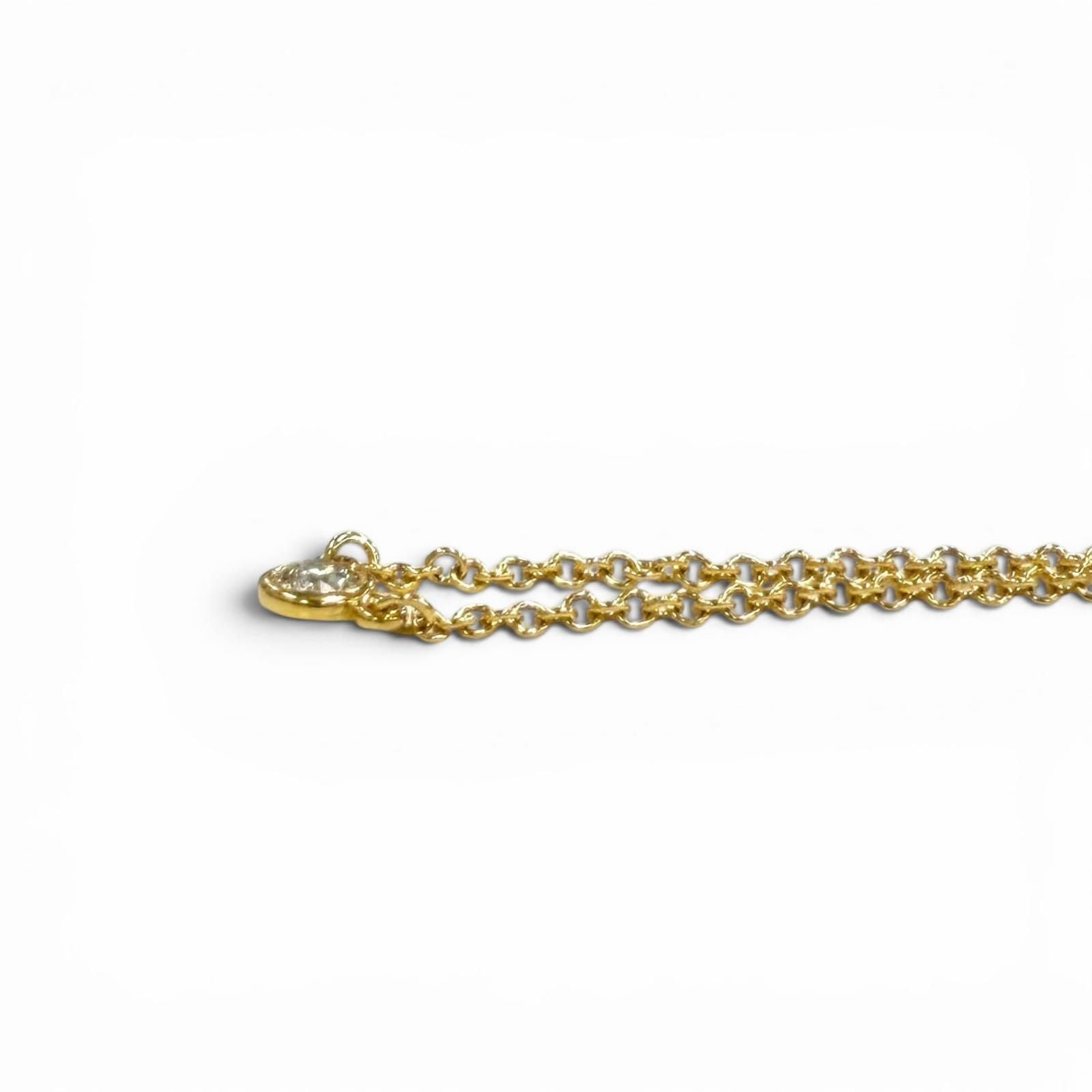 Tiffany & Co Elsa Peretti by the Yard Diamond Necklace 750 Diameter 3.4 Yellow — view 5